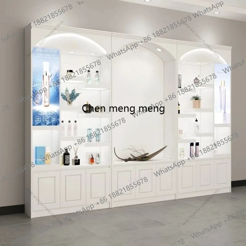 Modern Minimalist Cosmetics Display Cabinet Nordic Beauty Salon Nail Salon Product Display Rack High-end Office Furniture