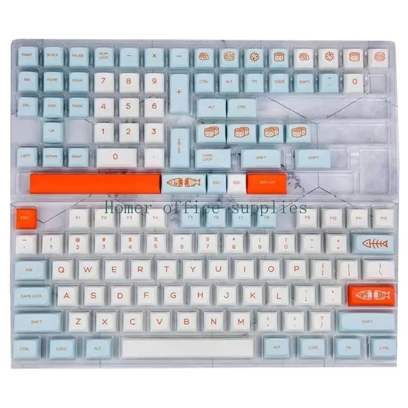 K43B Ergonomic XDA Height PBT Keycaps Heat Sublimation Printed For Customs Mechanical Keyboards
