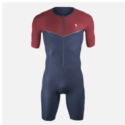 Summer Mens Triathlon Race Suit Short Sleeve One-piece Tights Road Cycling Skinsuit Swim/run/bike Speedsuit Ciclismo Mtb Clothes