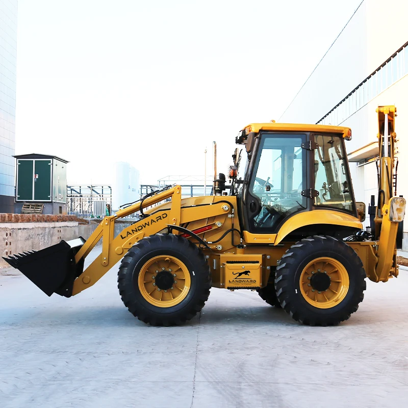 Chinese Backhoe Loader EURO 5 EPA Engine Wheel Backhoe Excavator Loader 4x4 backhoe tractor loader Customized