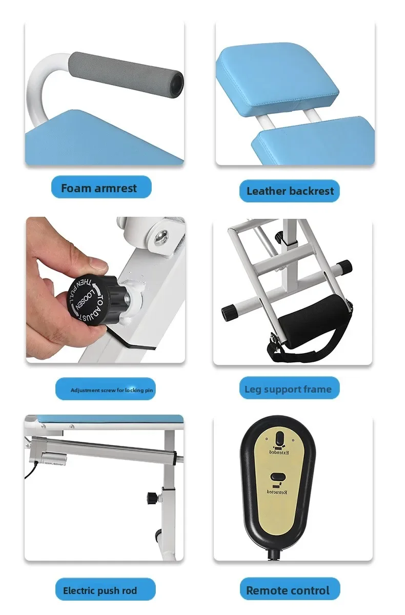 Knee CPM Rehabilitation Chair, Electric Lower Limbs Leg Exerciser, Knee Joint Stiffness Extension Bending Training Machine