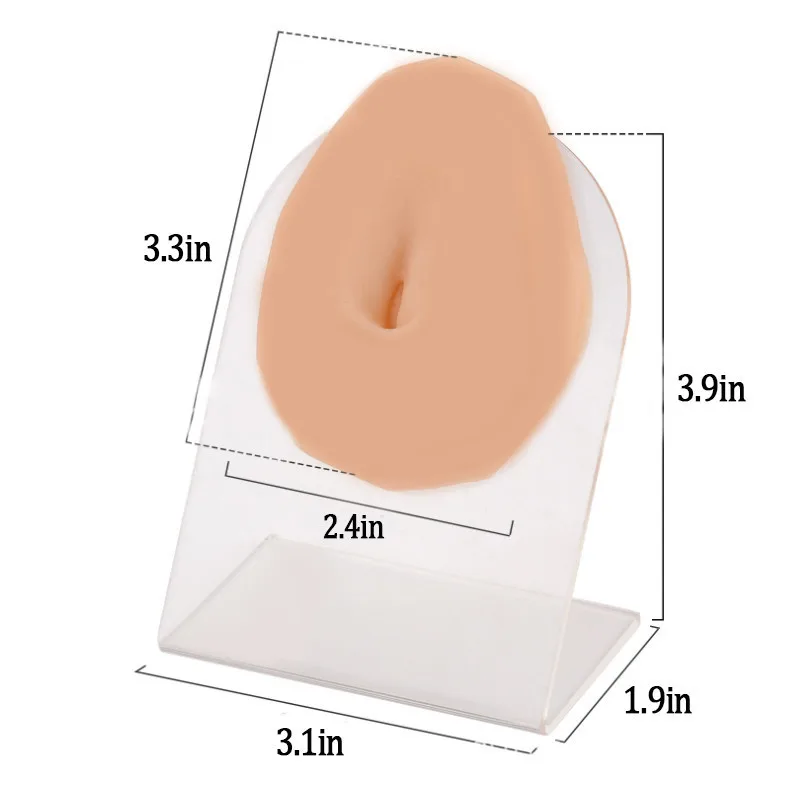Silicone Belly Button Model Practice Pad Perforation Suture Practise Model