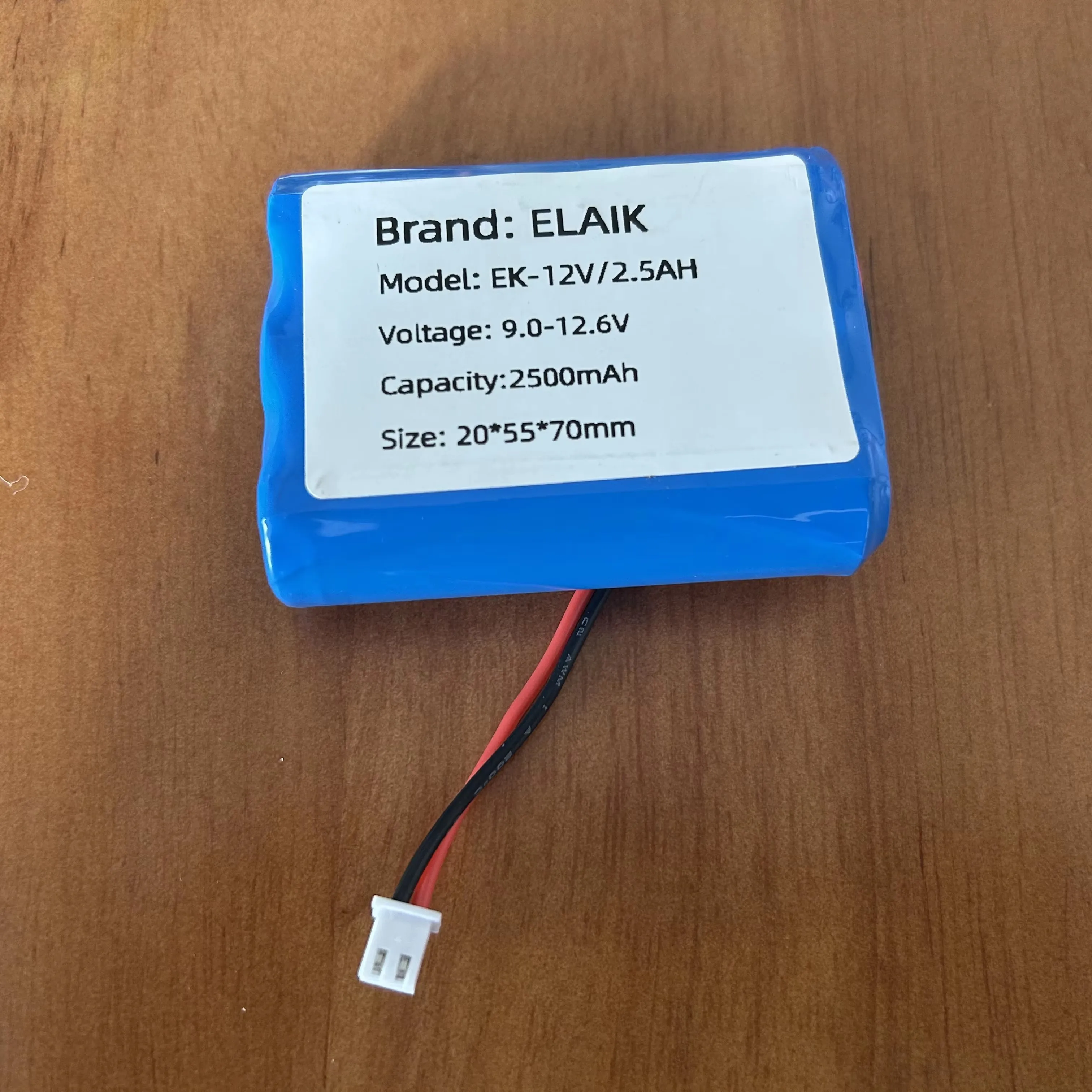 

3.7V 7800mAh 18650 Li-ion battery with built-in battery protection board with PCB protection XH2.54 JST SM 2P Plug