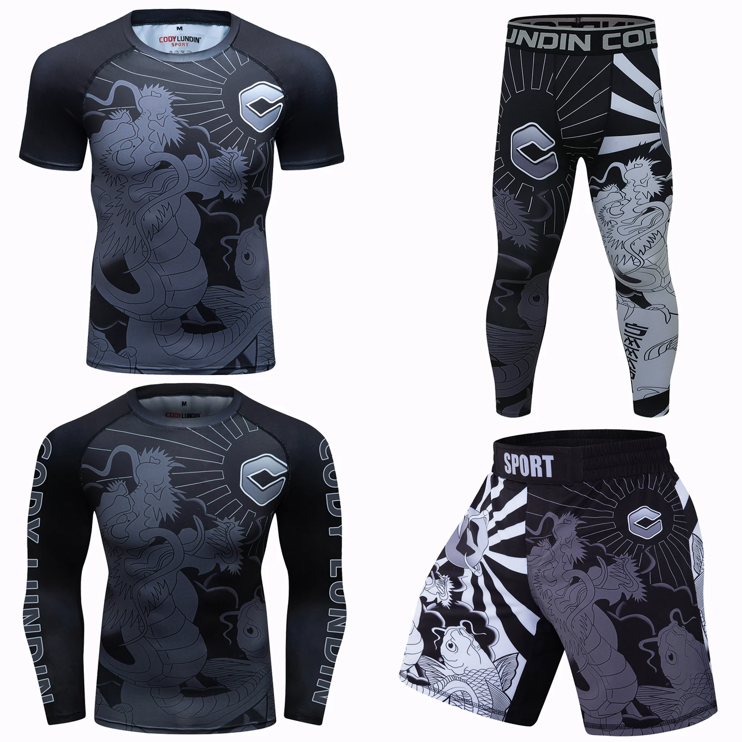 Custom MMA  Tshirt+Pants Boxing Muay Thai Shorts Rashguard kickboxing Sets Fitness Sport Jersey Jiu Jitsu Bjj No Gi Sportsuits