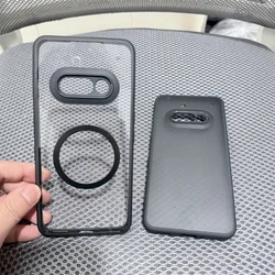 Case For Nothing Phone 3A Pro 2A Luxury Acrylic Armor Magnet Magsafe Back Cover For Nothing Phone 3 2 A Wireless Charging Funda