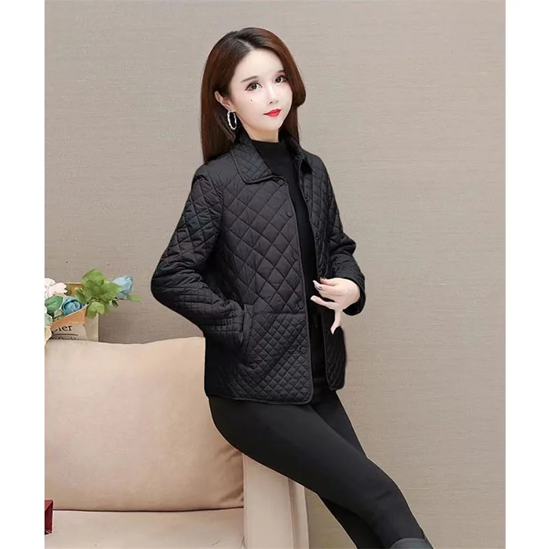 2023 NEW Autumn Winter Coat Fashion Women\'s Lightweight Down Cotton Keep Warm Jacket Female Korean Casual Outerwear Tops