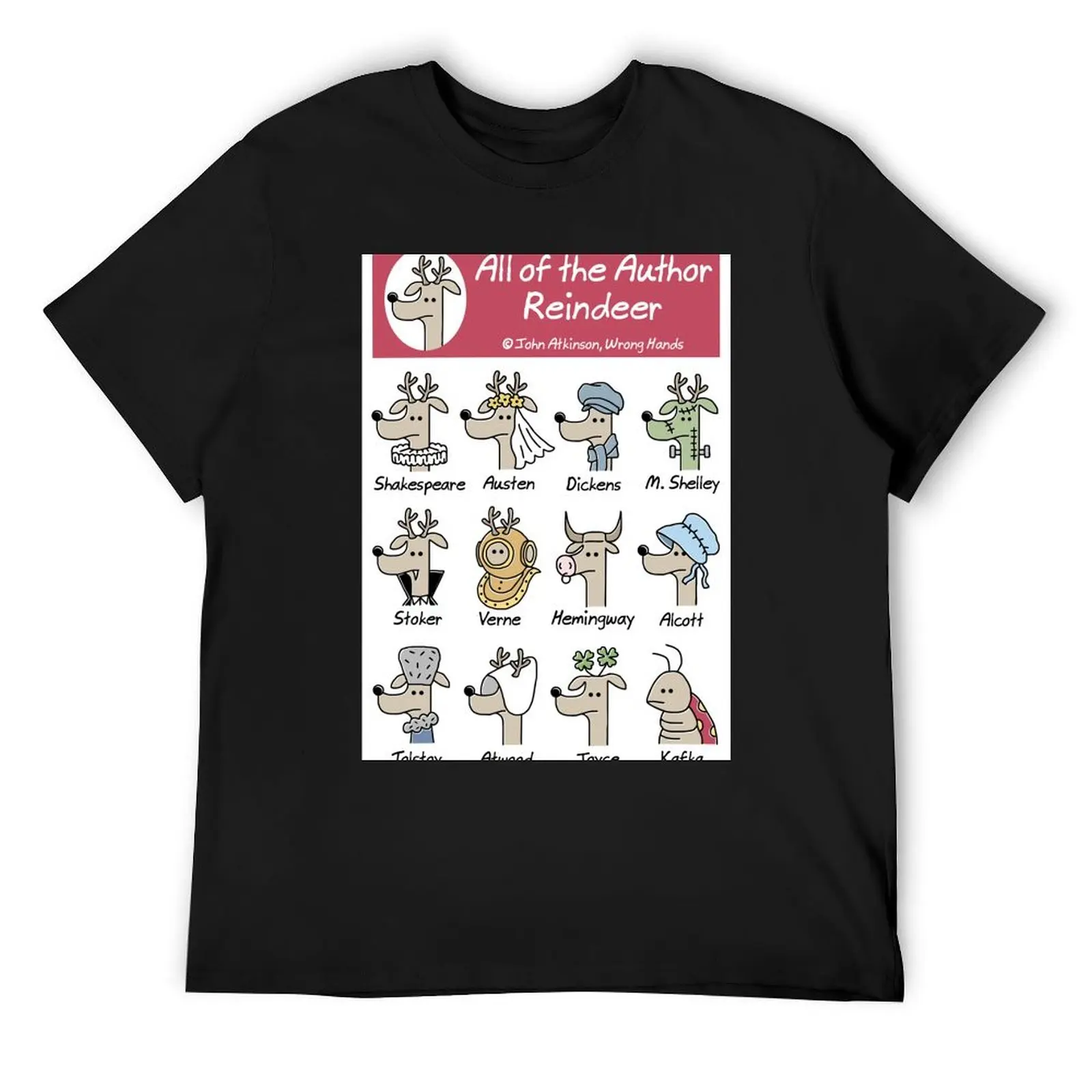 

All of the Author Reindeer T-Shirt oversizeds aesthetic clothes T-shirts oversize t shirt men 100℅ cotton