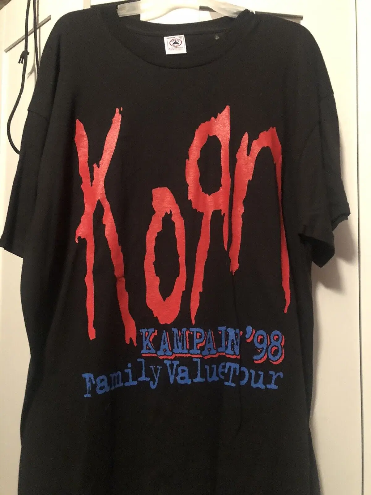 Vintage korn Family Values Tour 98 T Shirt Adult Mens XL Signed Fred Durst RARE