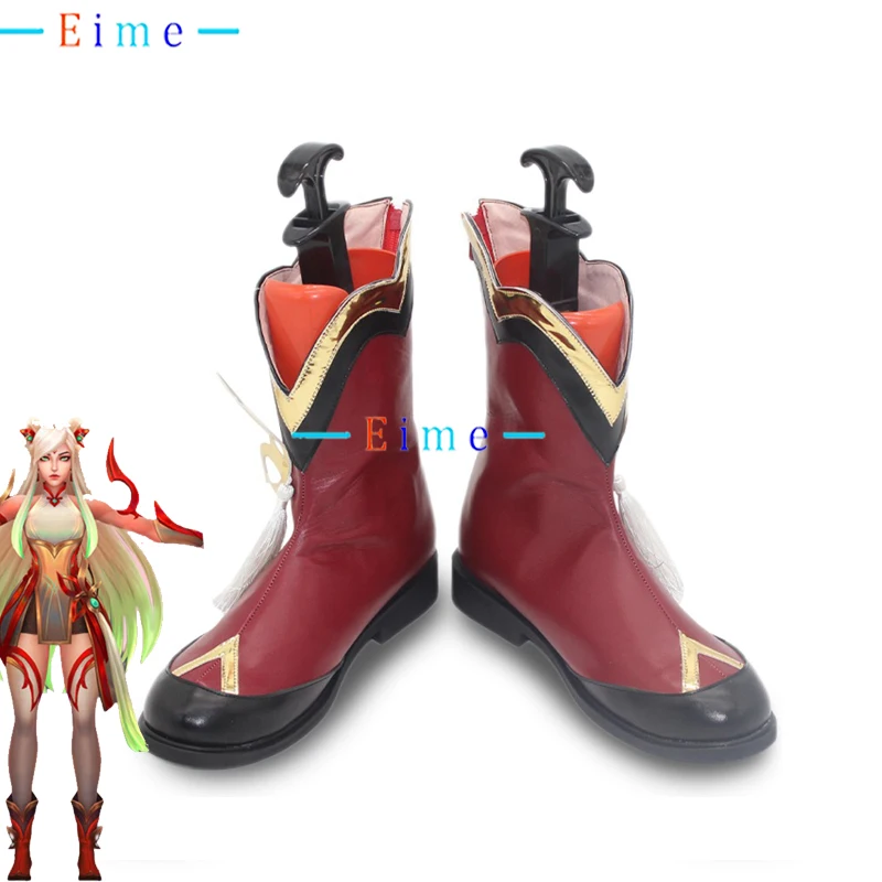 

The Blade Dancer Irelia Cosplay Shoes Halloween Carnival Boots PU Shoes Anime Accessories Cosplay Props Custom Made