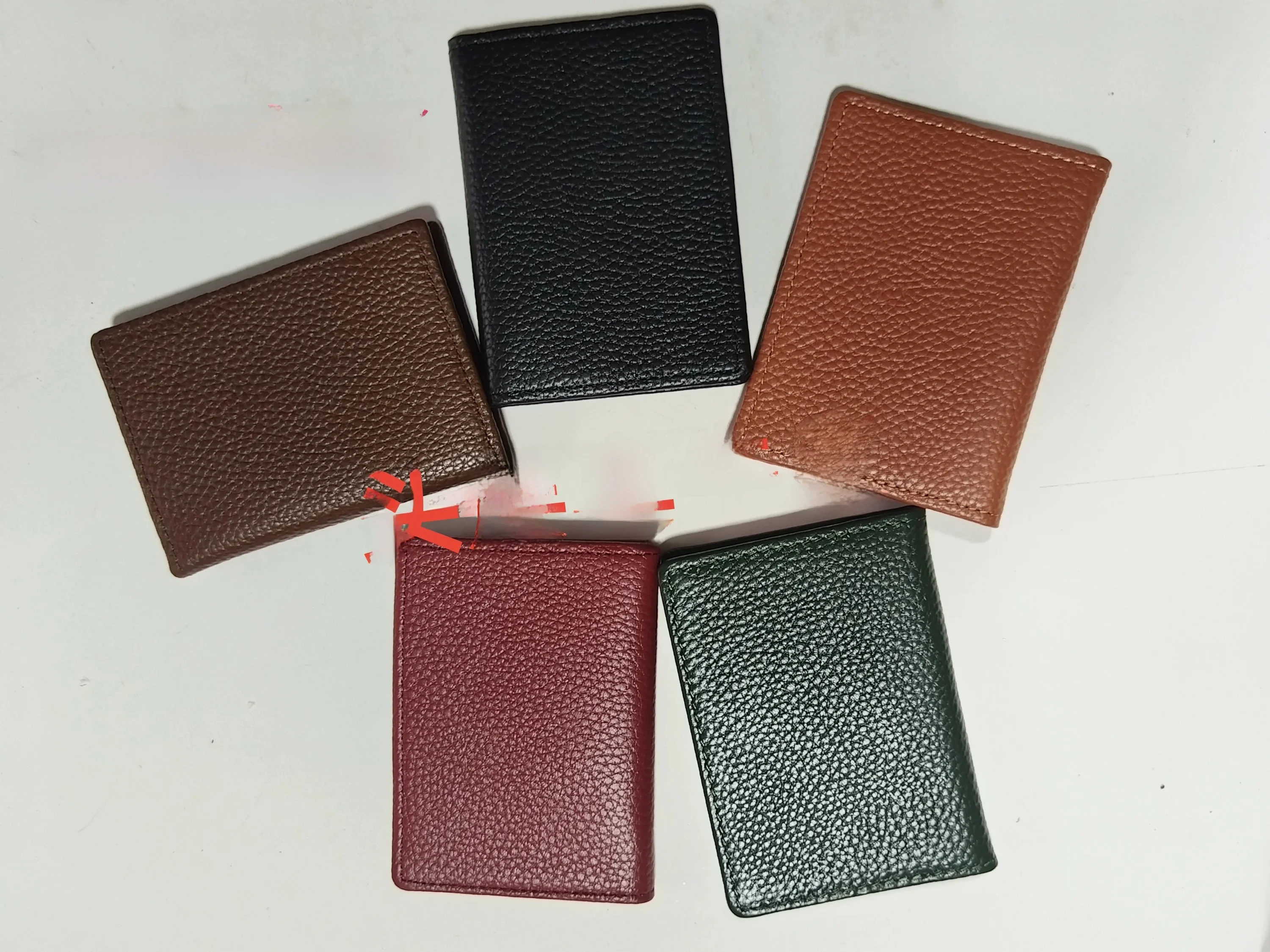 

Top Layer Cowhide Leather Card Holder Wallet Multi-Slot Driver License Clip Two-In-One Universal Men's And Women's Style