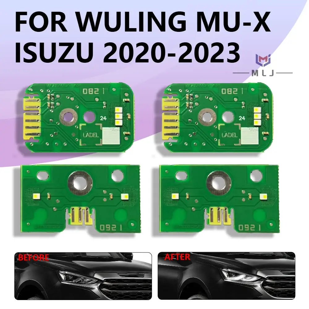 LED DRL Headlight Control Board Angel Eyes Chip For Wuling Isuzu MU-X 2020-2023 Daytime Running Light Car Head Lamp Accessories