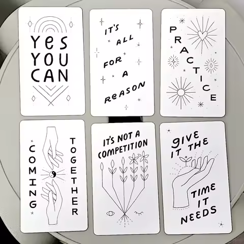 Inquire Within Deck 60 Hand Illustrated Oracle Cards To Inspire Inner Wisdom, Growth &amp; Connectedness 10.3*6cm