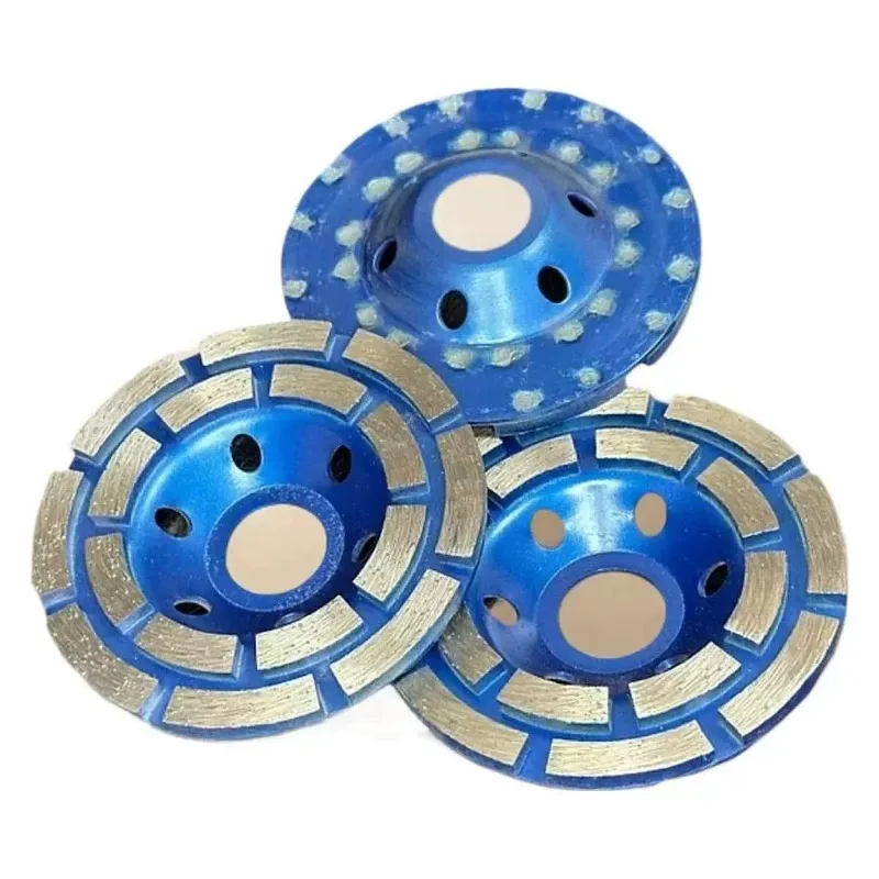 

4.5” 115mm Double Row Diamond Grinding Cup Wheel 125mm for Concrete Granite and Stone Surface Grinding