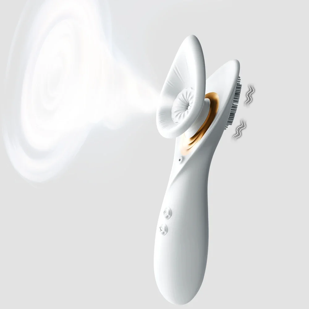 هزاز مص فموي قوي 2 في 1 البظر الحلمة تحفيز فراغ مصاصة النشوة الجنسية المهبلية متعة الجنس لعب الكبار للنساء #1