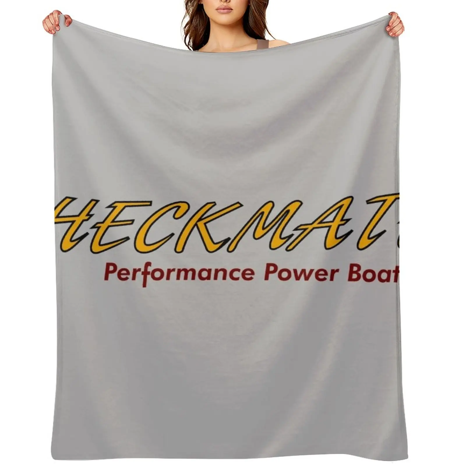 Checkmate Performance Power Boats Throw Blanket Decorative Throw Luxury Designer Softest Decorative Sofas Blankets