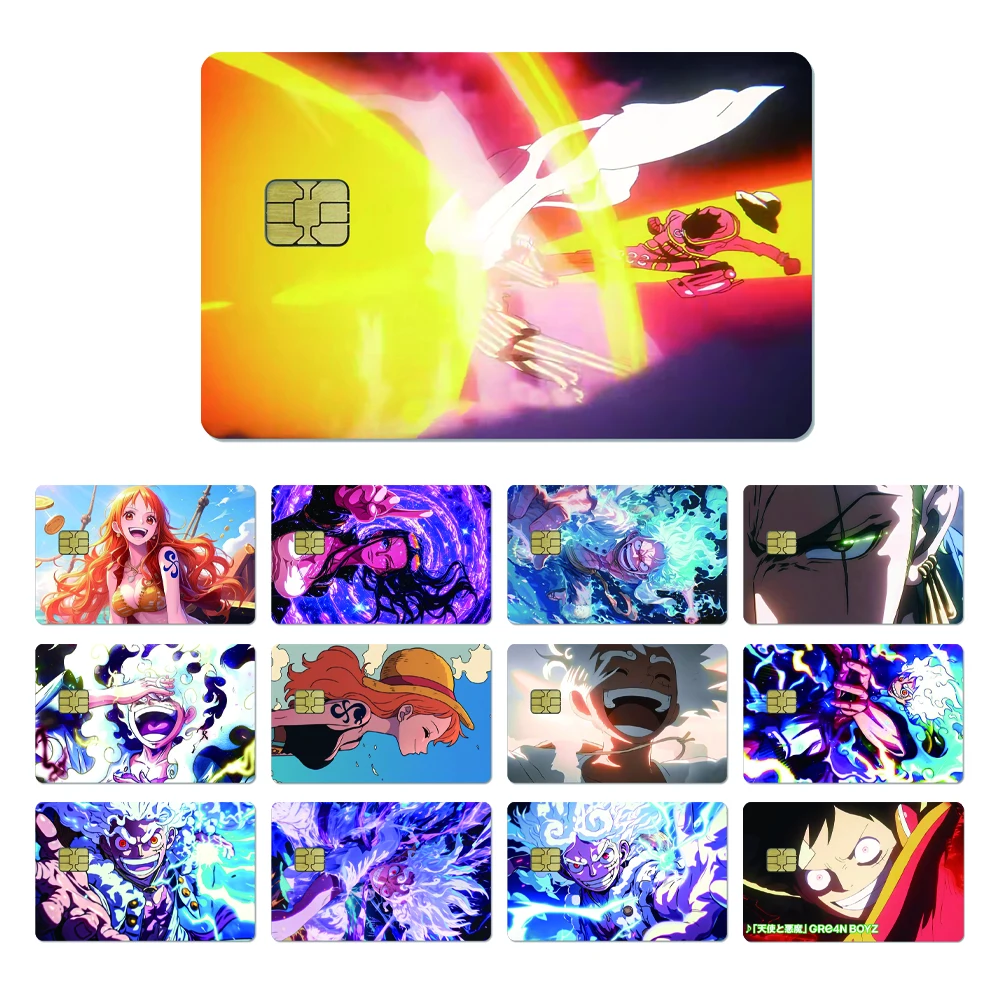 

2025 Новый цельный остров с яичной головкой Луффи Адмирал Кизуру ПВХ наклейка пленочная лента кожа для кредитной карты дебетовая карта водостойкая наклейка