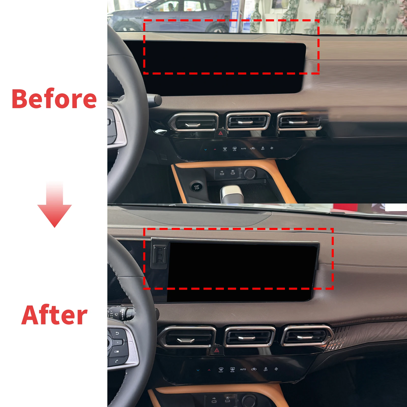 Suporte de Telefone Estável Clip-On para Jeep Avenger 2023 2024 2025 2026 LHD RHD ​ ​   Base de Montagem para Tela Sem Vibração ​   Acessórios para Ca