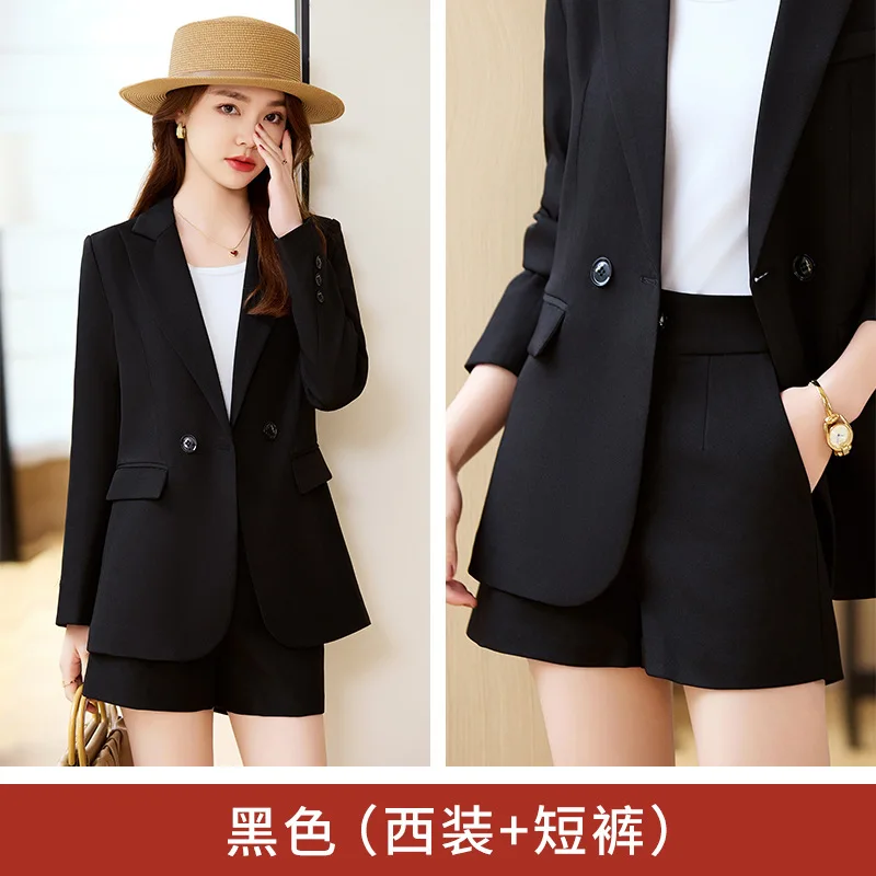 Terno feminino jacket2024primavera nova moda feminina high-end casual elegante profissional blazer terno conjunto de duas peças