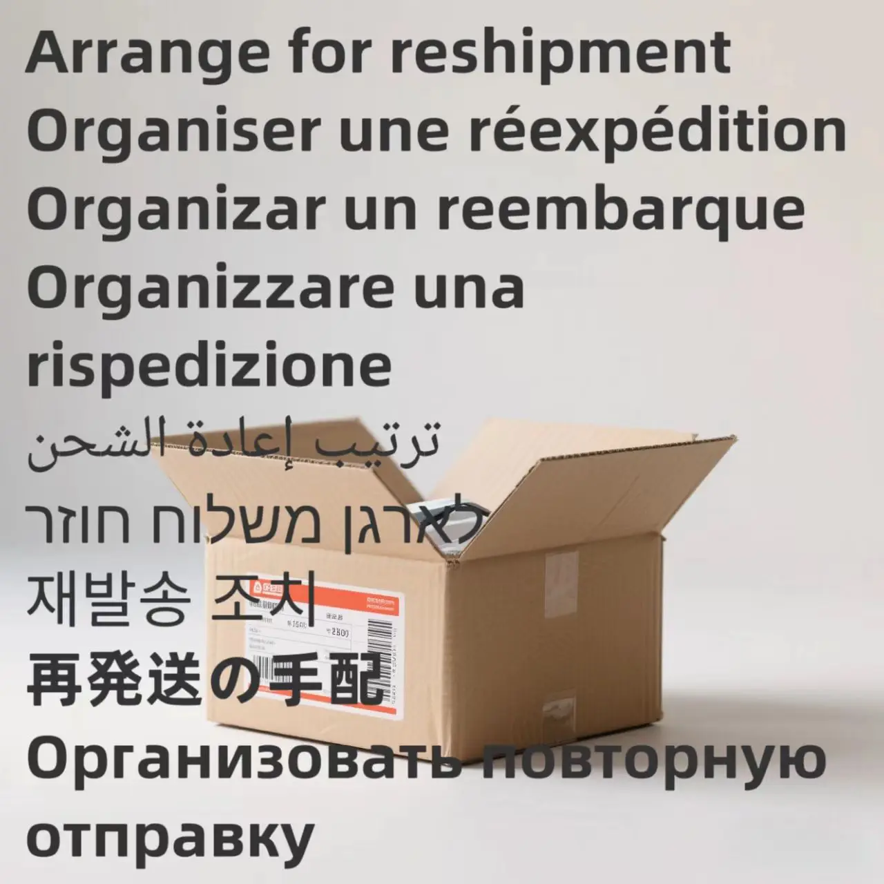 

Arrange for reshipment Resend and correct the incorrect shipment 11111