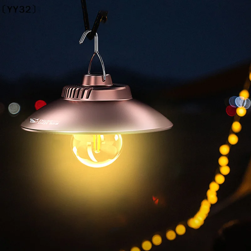 

USB Rechargeable LED Camping Lights 2 Modes Hanging Tent Lanterns Outdoor Emergency Lights Garden Decoration Lamp〔YY32〕