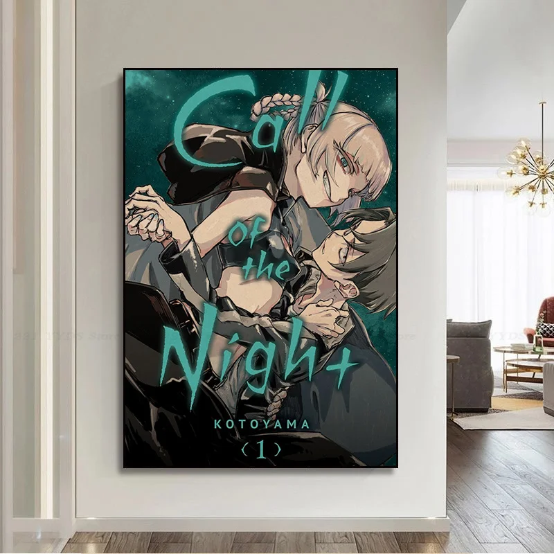 Call Of The Night Classic Anime Poster Vintage Room Home Bar Cafe Decor Posters Wall Stickers