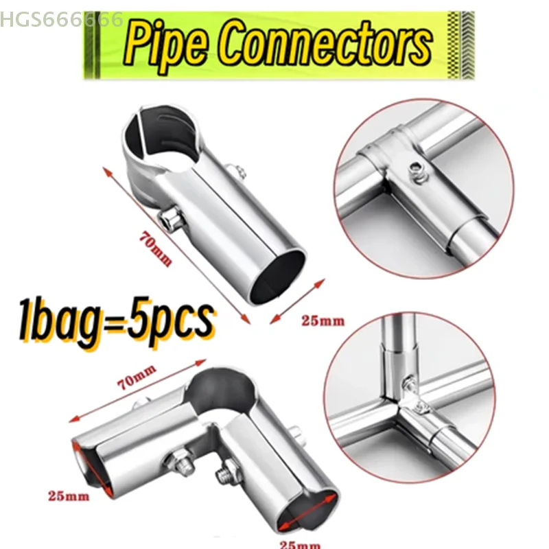 Metal Tube Connectors, 5/10 pack, 25mm,  For Pipe Rod Support