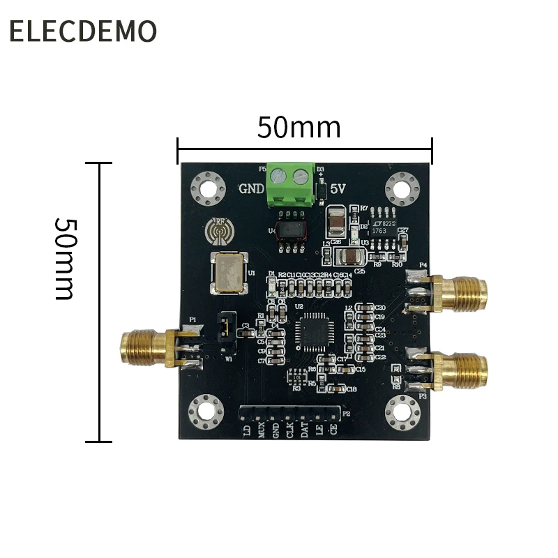 ADF4351 Module Phase-Locked Loop Module 35M-4.4GHz ADF4350 RF Signal Source Frequency Synthesizer Function demo Board