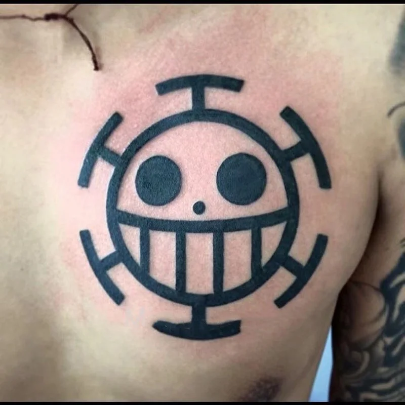 Adesivo tatuaggio finto cartone animato anime Cool Bleah Skull Tatuaggi temporanei Adesivi Donna Manc Indietro Corpo Braccio Art Decal