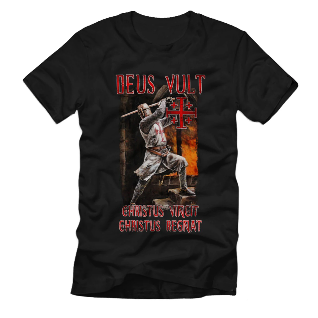 Christ Church Knights Templar Crusader T-Shirt 100% Cotton O-Neck Summer Short Sleeve Casual Mens T-shirt Size S-3XL