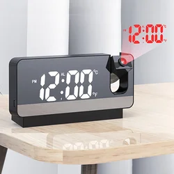 LED Digital Alarm Clock Table Alarm Clocks Watch Electronic Snooze Desktop Clock Temperature Display Livingroom Bedroom Clocks