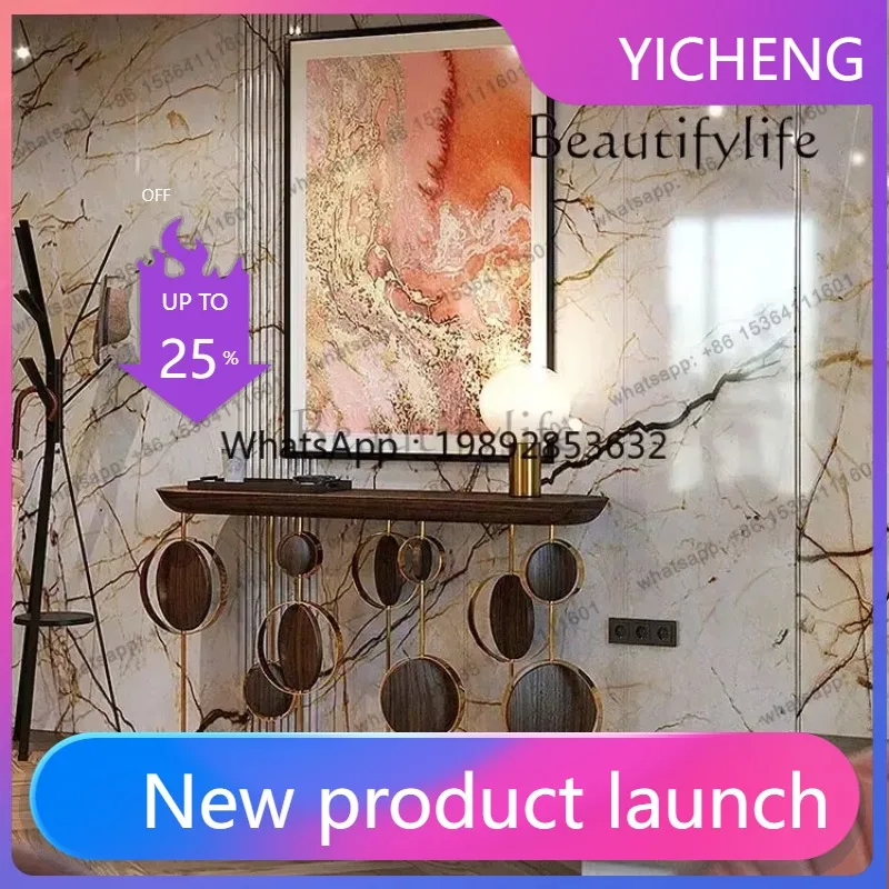 LYY Minimalist stainless steel end view stage abstract art stage minimalist porch table