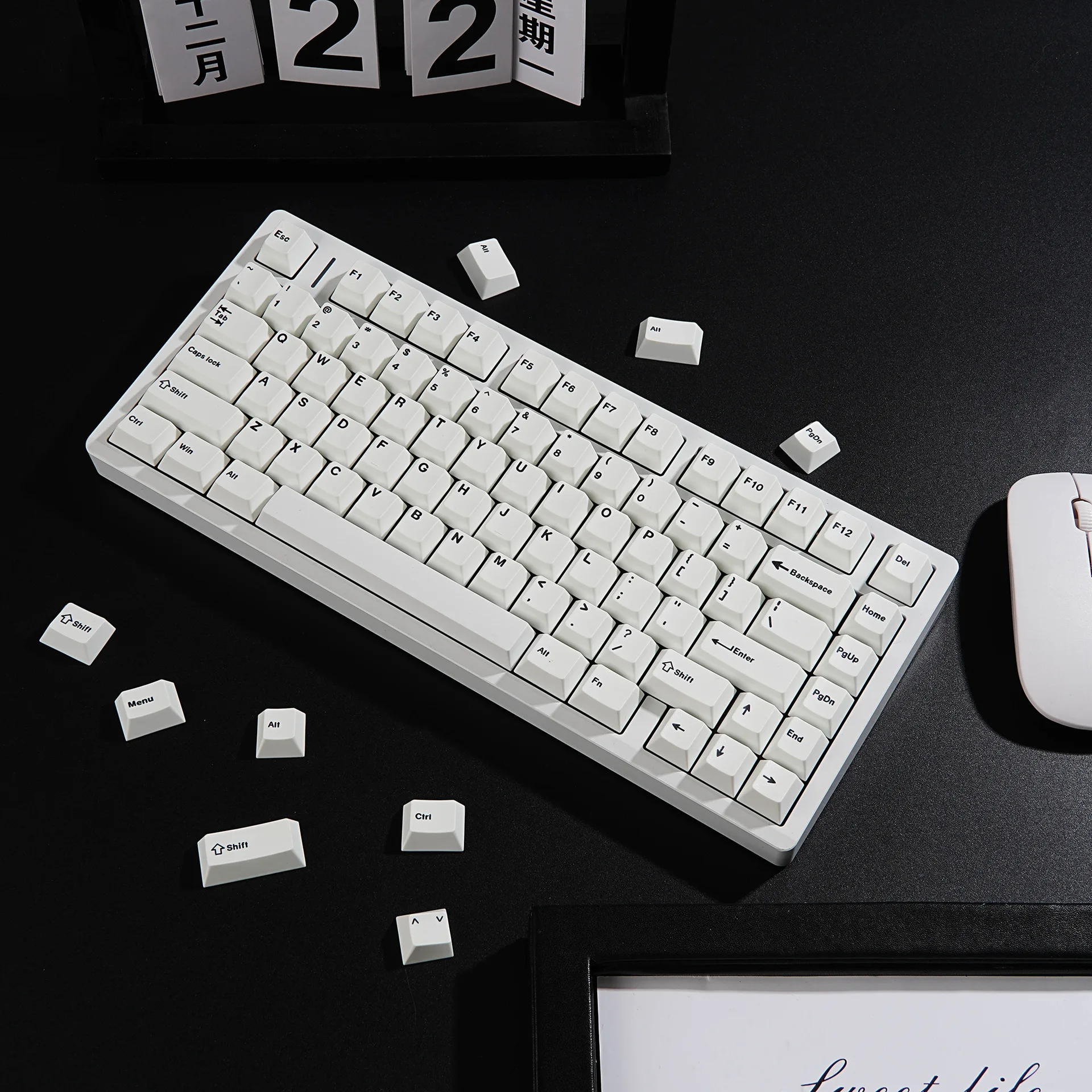MX Stem Cherry Profile Keycaps Mechanical Keyboard Keycap Arabic Korean Japanese German Spanish English Portuguese Key cap ISO