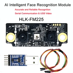 Hi-Link Face Recognition Module FM225 3D Face Recognition Camera Live Detection AI Smart Offline Serial Communicate & USB Video