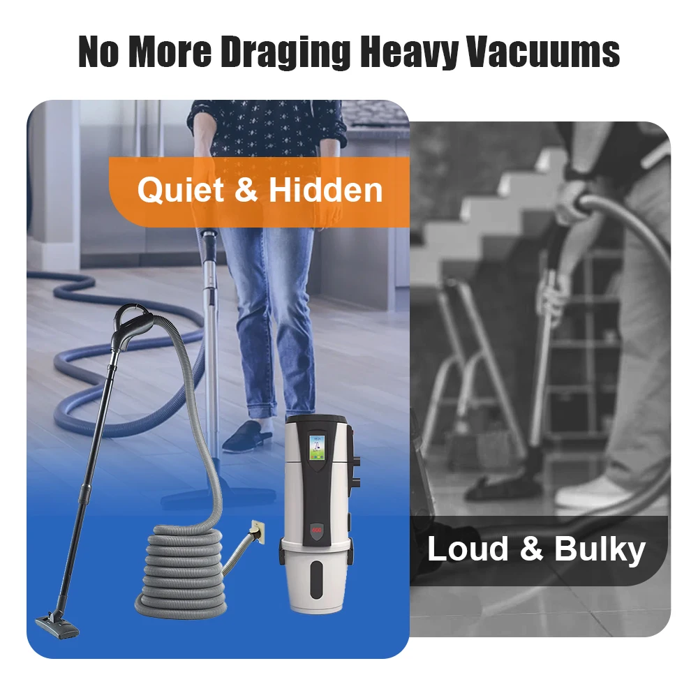 

Безмешковый центральный пылесос Cyclone для сухой и влажной уборки, гибкий, для промышленной уборки