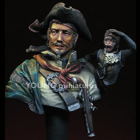 1/10 THE PIRATE Before Sunset Historical themes Resin Figure Bust GK Uncoated No colour