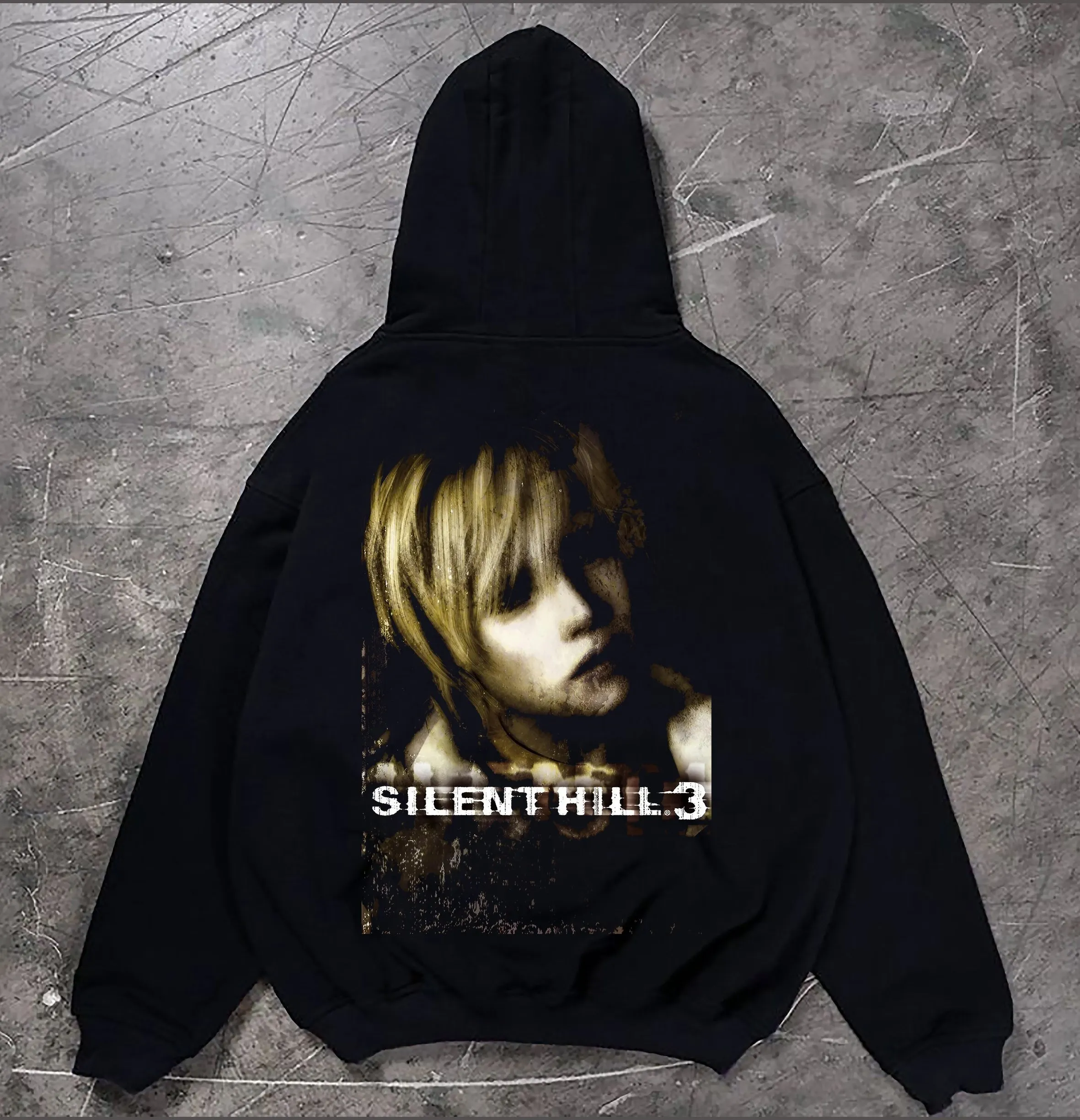Tema de terror jogo silent hill periféricos hoodies impressão gráfica das mulheres dos homens solto casual pullovers de grandes dimensões streetwear moletom