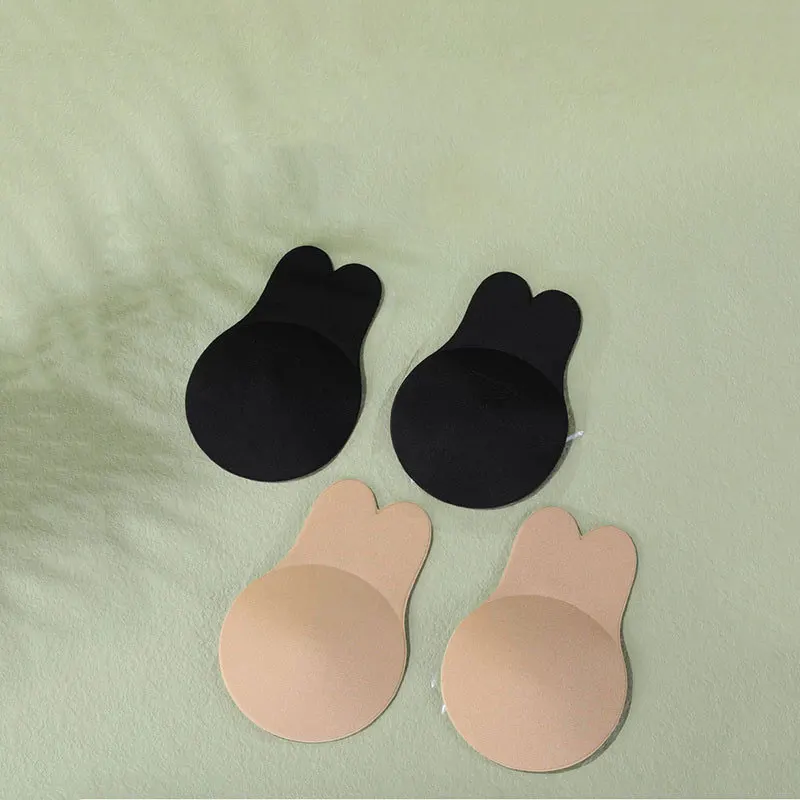 Women Breast Lifting Stickers Push Up Bras Silicone Invisible Chest Strapless Breast Rabbit Lift Up Tape Nipple Cover Bra Pads