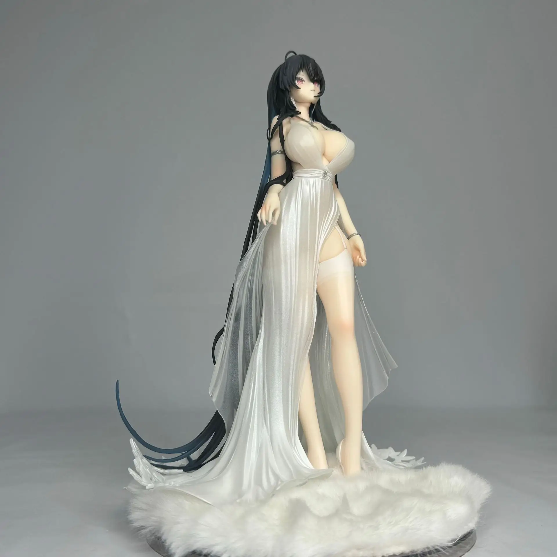Anime sexy vestido menina figura de pé ornamento de mesa modelo colecionável presente para meninos