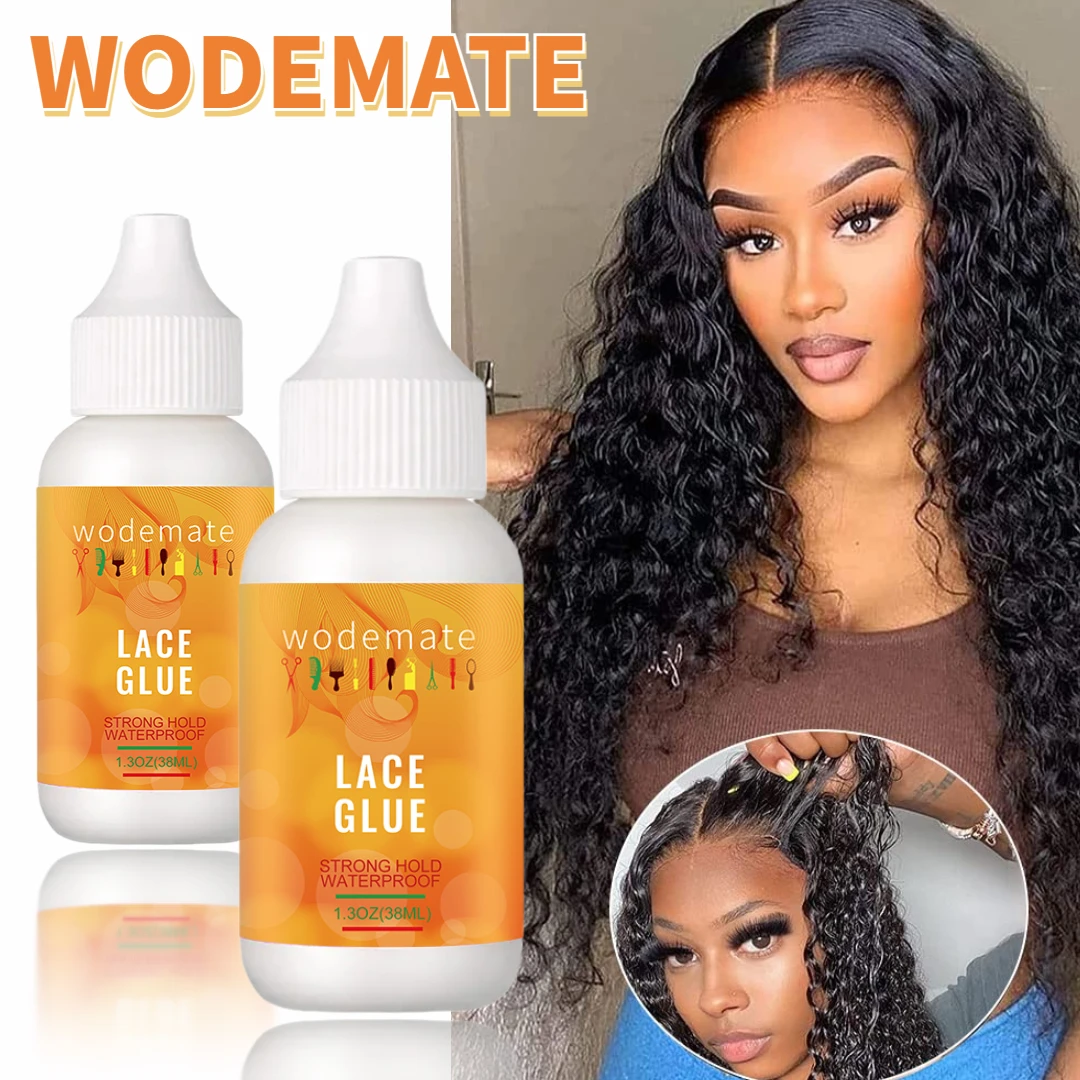 Lace Front Wig Adhesive Waterproof Lace Glue Invisible Hair Bonding Glue For Toupee Frontal+Lace Tint Mousse Wig Knots Concealer