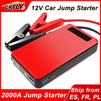 GKFLY Car Battery Jump Starter 2000A Portable Car Battery Booster Charger 12V Starting Device Emergency Booster