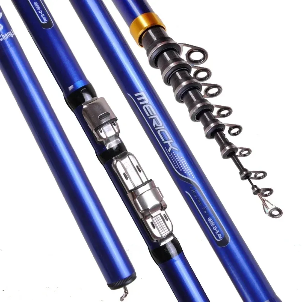 Carbon Fiber 3.6M 4.5M 5.4M 6.3M Spinning Fishing Rod M Power Telescopic Rock Fishing Rod Carp Feeder Rod Surf Spinning