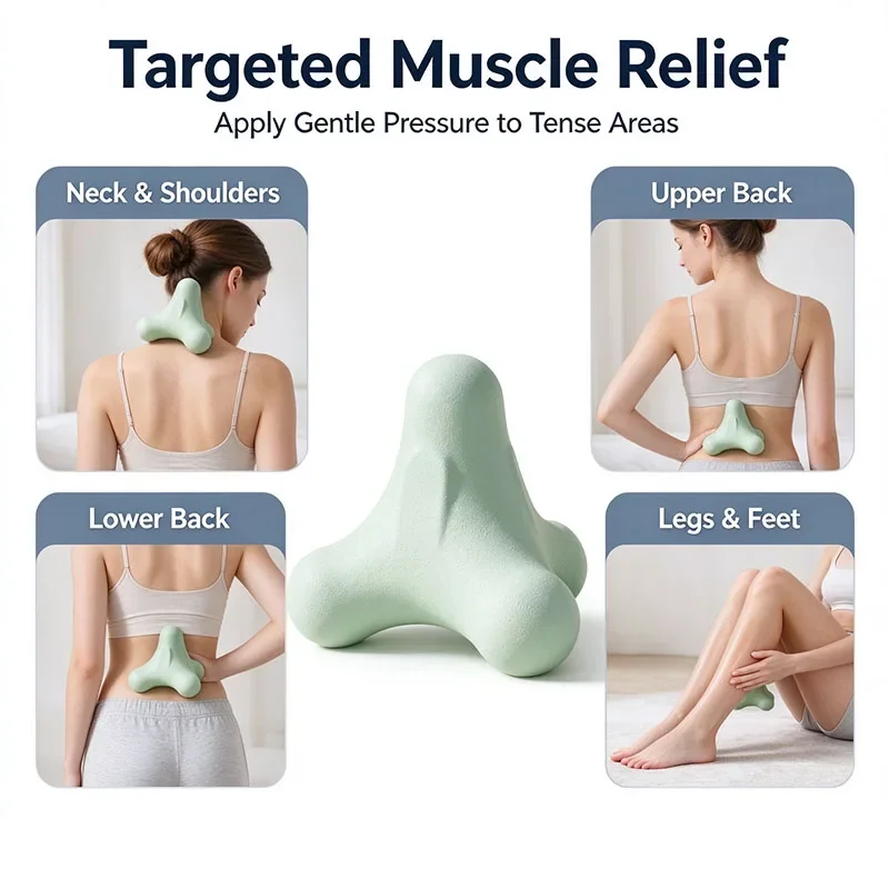 1Pcs Four Corner Fascia Ball Plantar Ball Massage Shoulder Neck Waist Hand Muscles Lactate Exercise Relaxation Meridian