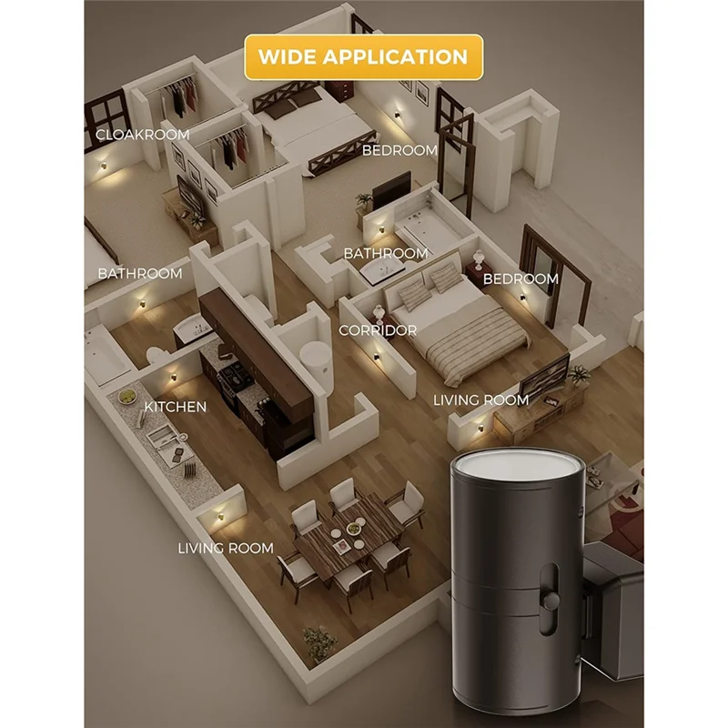 

CQMF-Soft White 3000K Night Light With Dusk To Dawn Sensor, Adjustable Brightness 0-100LM, Modern Design EU Plug