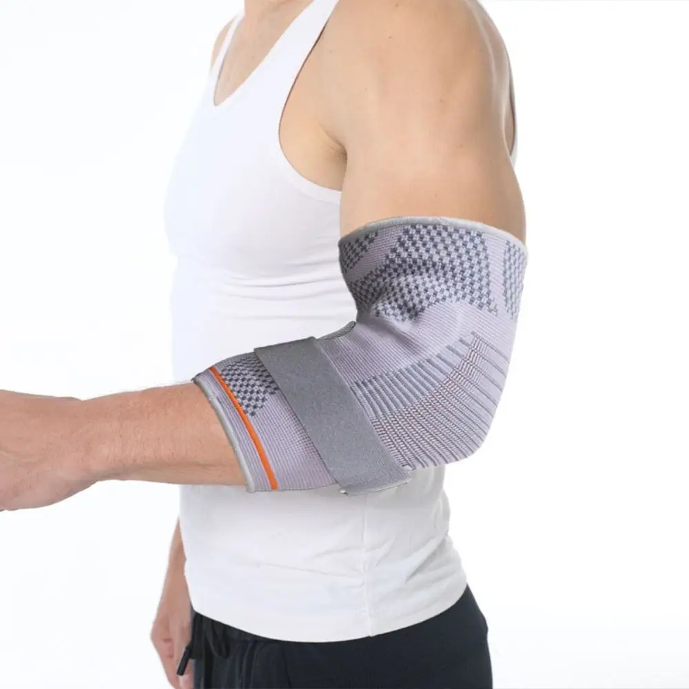 

with Strap Elbow Support Elastic Absorb Sweat Anti-slip Sports Elbow Protective Pad Compression Adjustable Elbow Brace Tennis