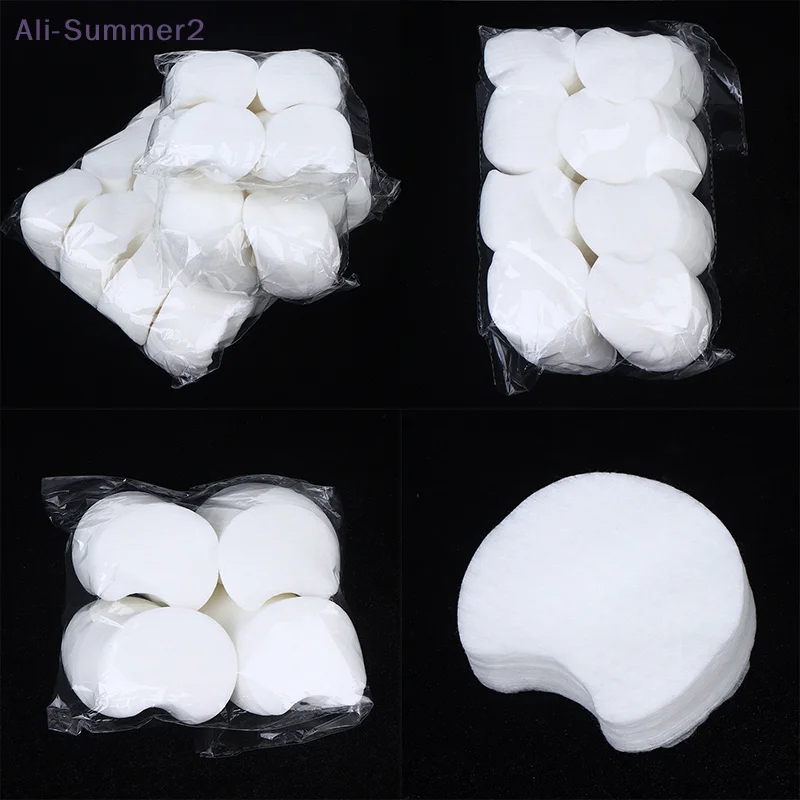 {MX} 60/300/600/1200 個使い捨てメイクアップコットンパッドソフトパールノッチ付きフェイシャルクリーニングワイプメイクアップリムーバー化粧ツール