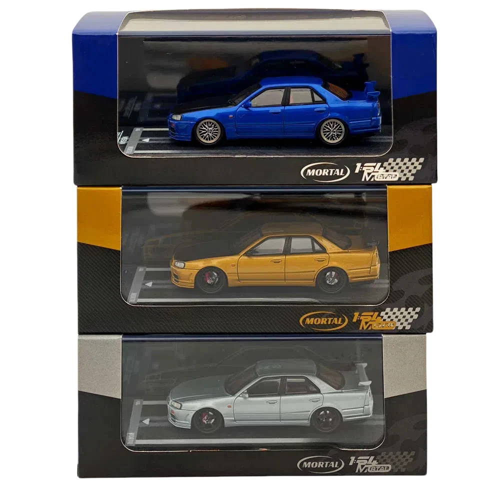 

MORTAL 1:64 SKYLINE ER34 Skyline 25GT-t Miniature Diecast Toys Car Models Hobby Collection Gifts ALL IN TUNING 2024