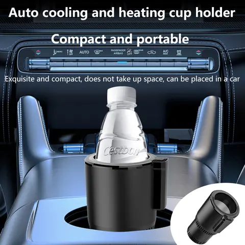 Car Heating Cooling Cup 12V and 24V 36W 2-in-1 Car Office Cup Warmer Cooler Smart Cup Mug Holder Beverage Drink Refrigerator