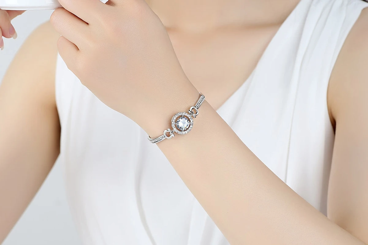 Top Quality Exquisite Crystal Women Wedding Necklace Earring bracelets Ring Zircon Jewelry Set for bride