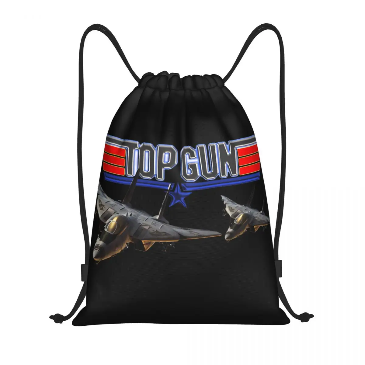 Maverick Film Top Gun bolsas con cordón portátiles multifunción, bolsa deportiva para libros