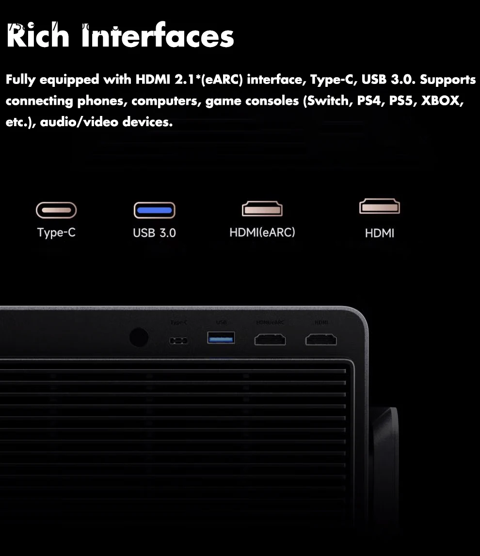 2025 New Design Dangbei S7 Ultra Max RGB Proyector VisionAI Pro 5800 CVIA Lumens Dolby Audio HDR10 4K DLP Smart Projector - view 3